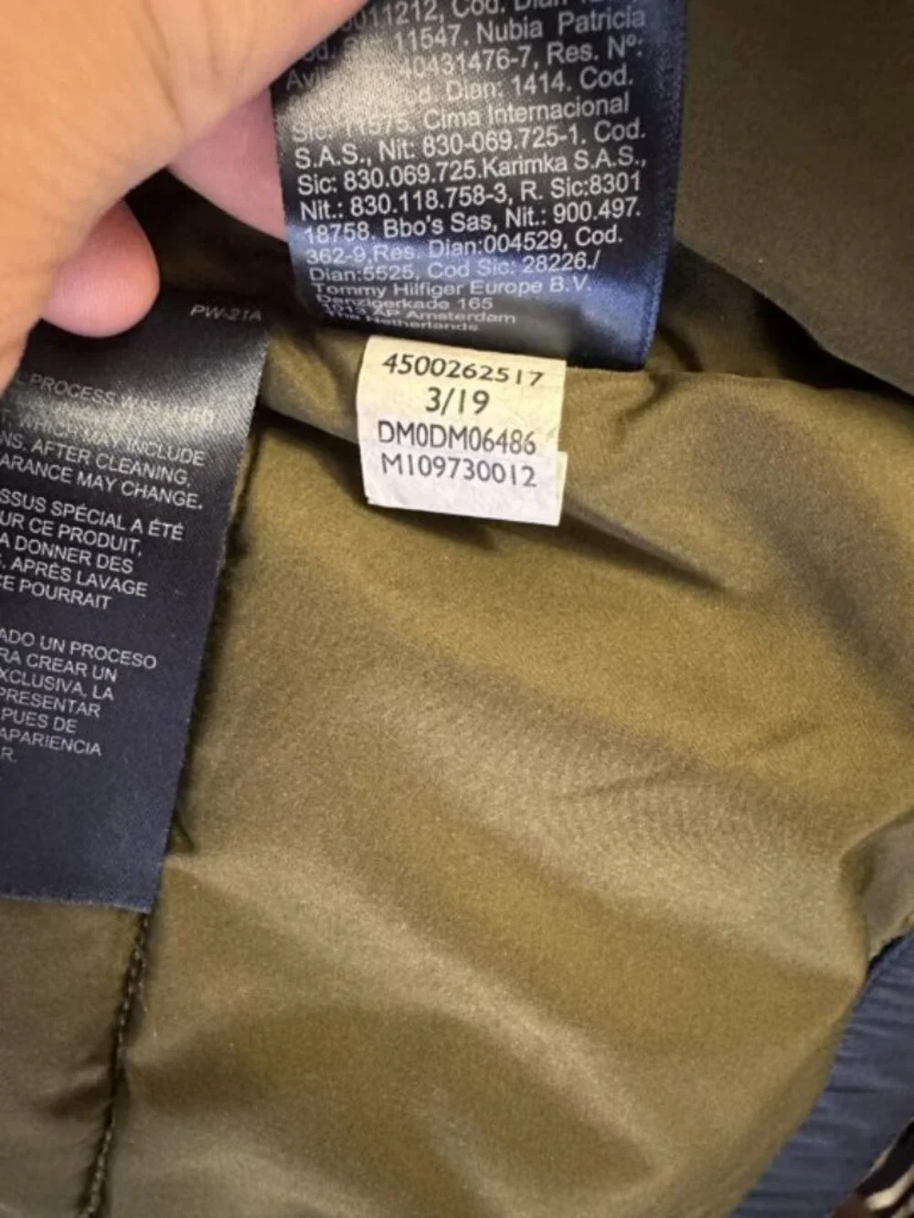 Tommy Hilfiger down jacket, original